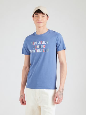Pepe Jeans T-Shirt 'ELSON' in Blau: Vorderseite
