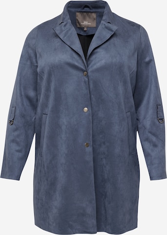 ONLY Carmakoma Between-Seasons Coat 'JOLINE' in Blue: front