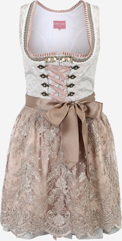 Krüger Madl Dirndl in Grey: front