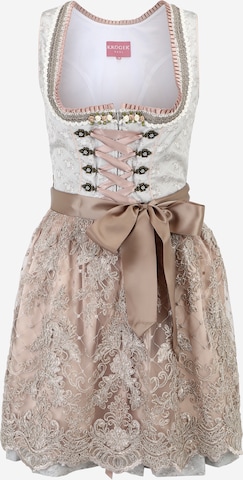 Krüger Madl Dirndl in Grey: front