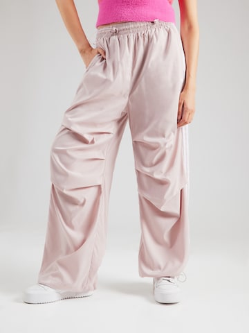 Wide leg Pantaloni de la ADIDAS ORIGINALS pe roz: față