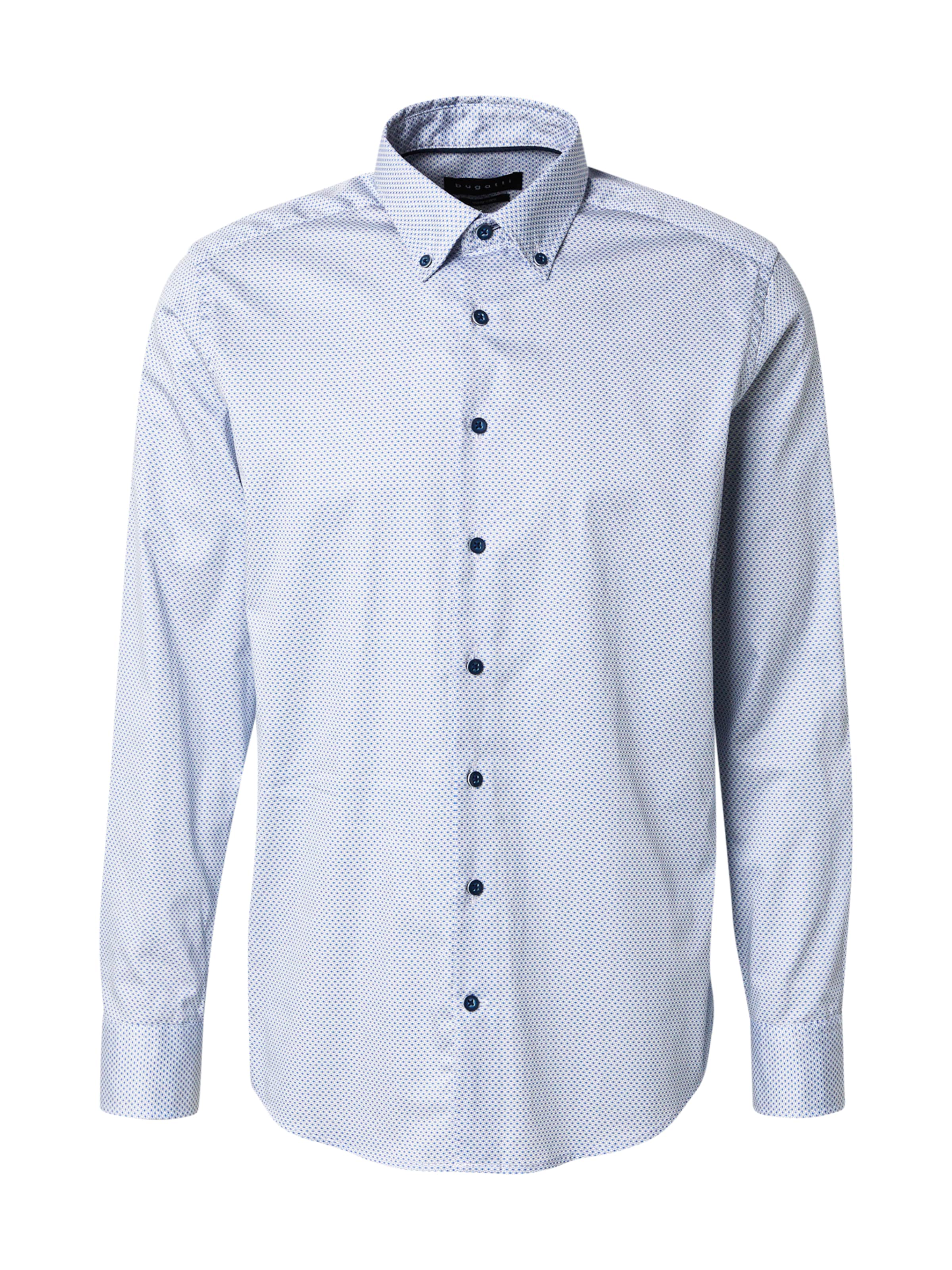 bugatti Skjorta i ljusblå / mörkblå / vit, Produktvy