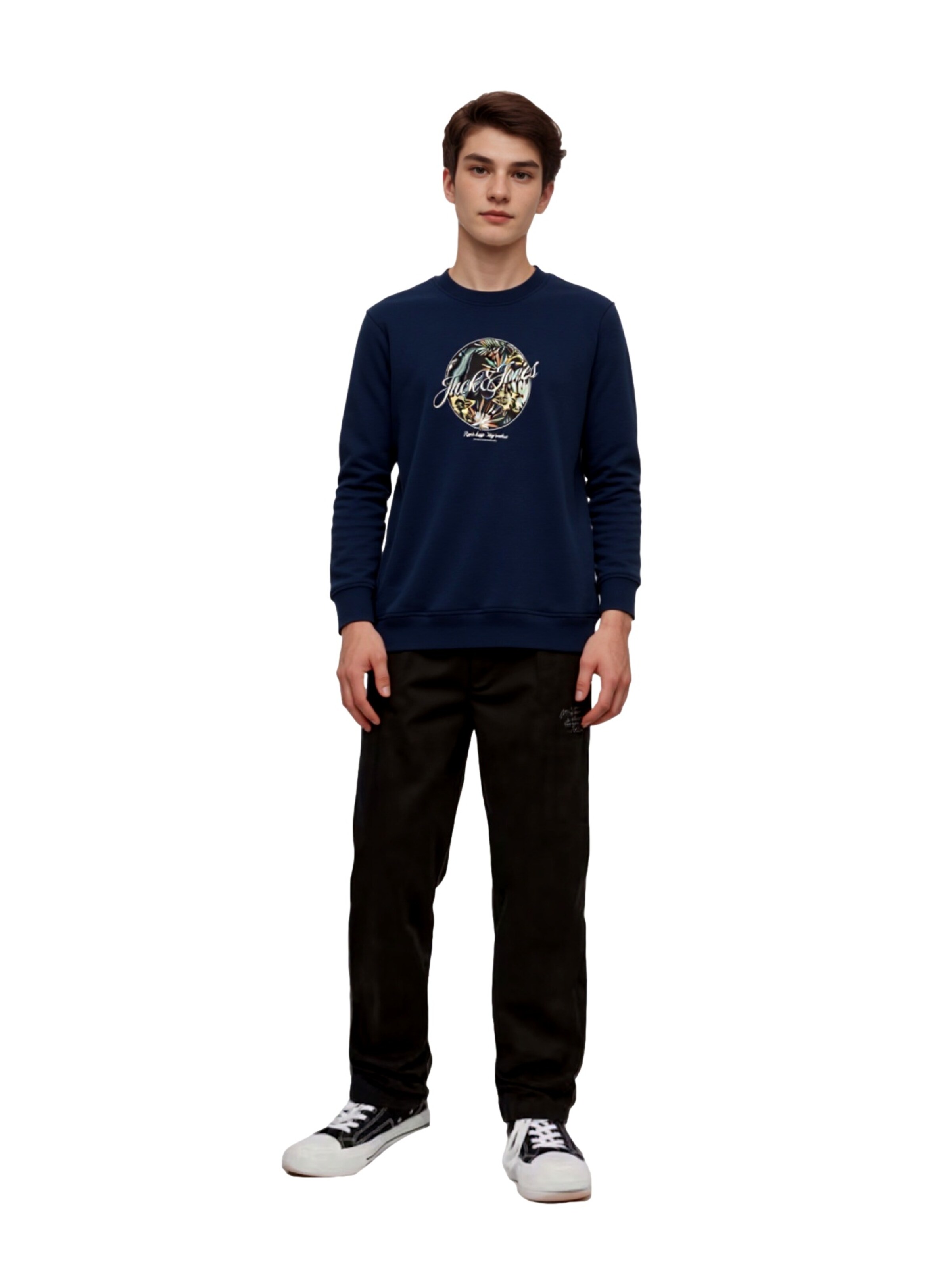 Jack & Jones Junior Mikina 'Honolulu' – modrá