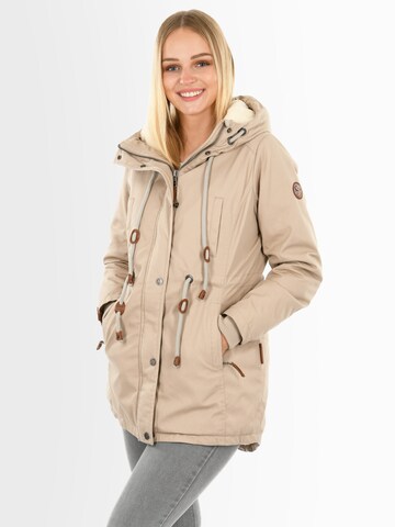 NAVAHOO Winter Jacket 'Ireliaa' in Beige