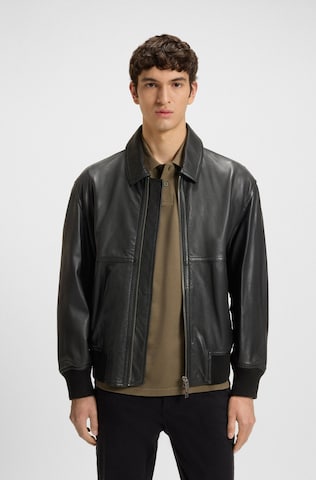 BOSS Orange Between-Season Jacket in Black: front