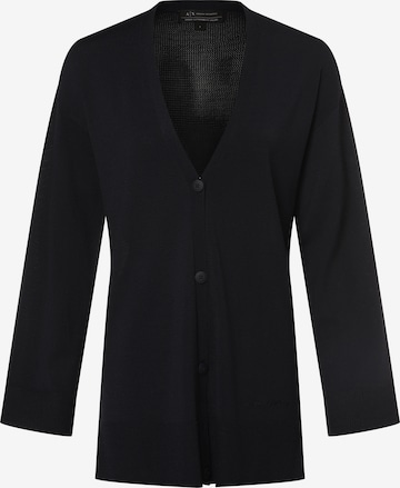 ARMANI EXCHANGE Knit Cardigan in Black: front