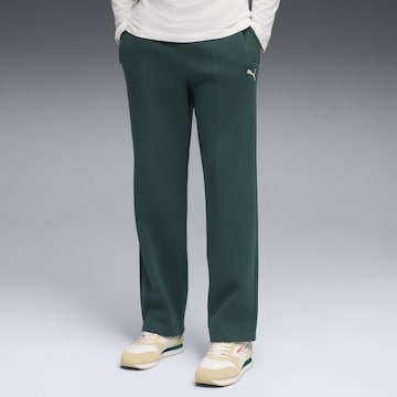 PUMA Loosefit Sportbroek in Groen: voorkant