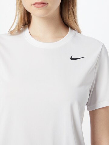 T-shirt fonctionnel NIKE en blanc