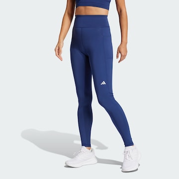 ADIDAS PERFORMANCE Skinny Sporthose 'Own the Run' in Blau: Vorderseite