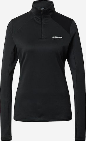 adidas Terrex Performance Shirt in Black: front