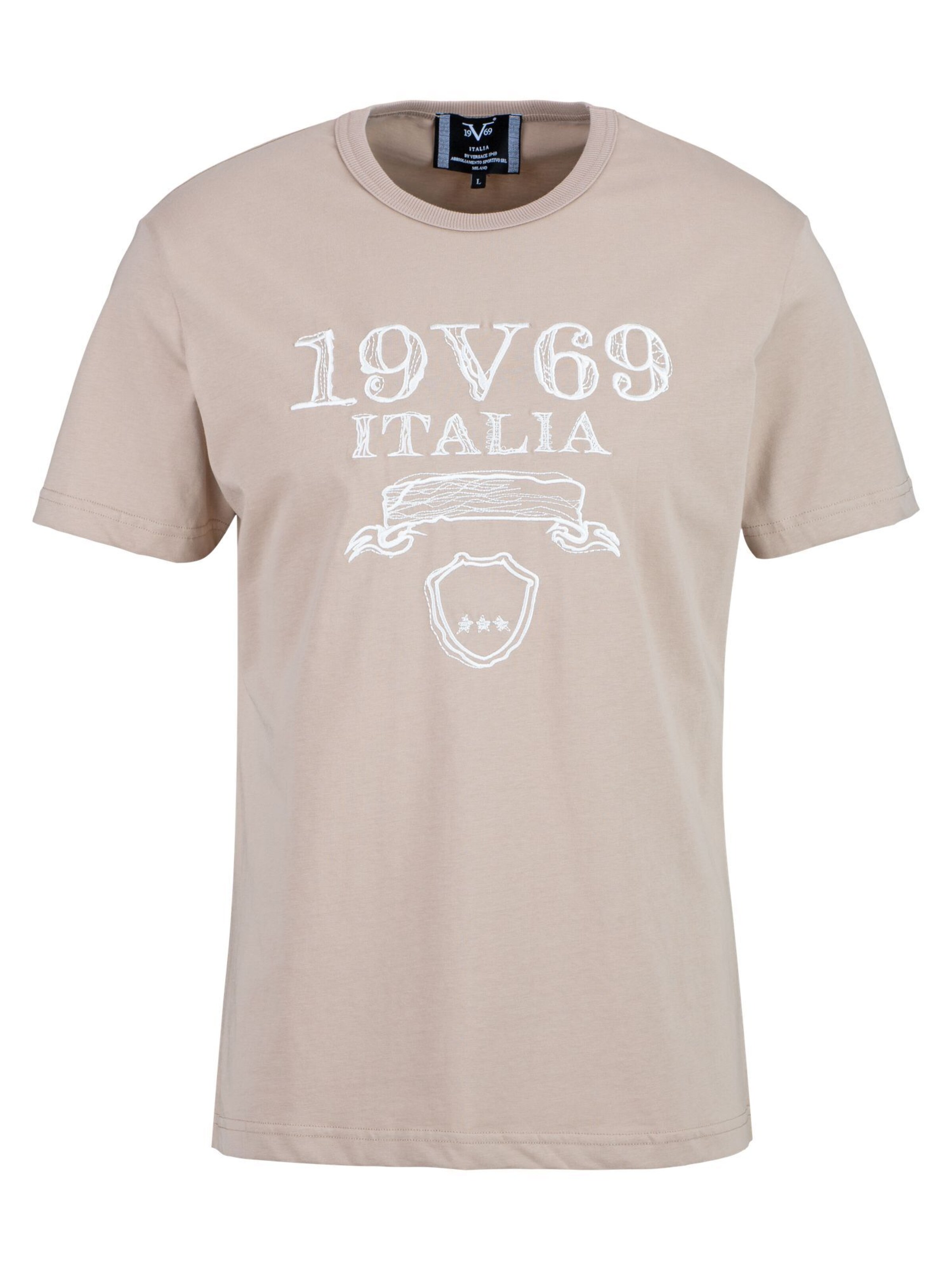 19V69 ITALIA Shirt 'Mauro' in Beige: Vorderseite