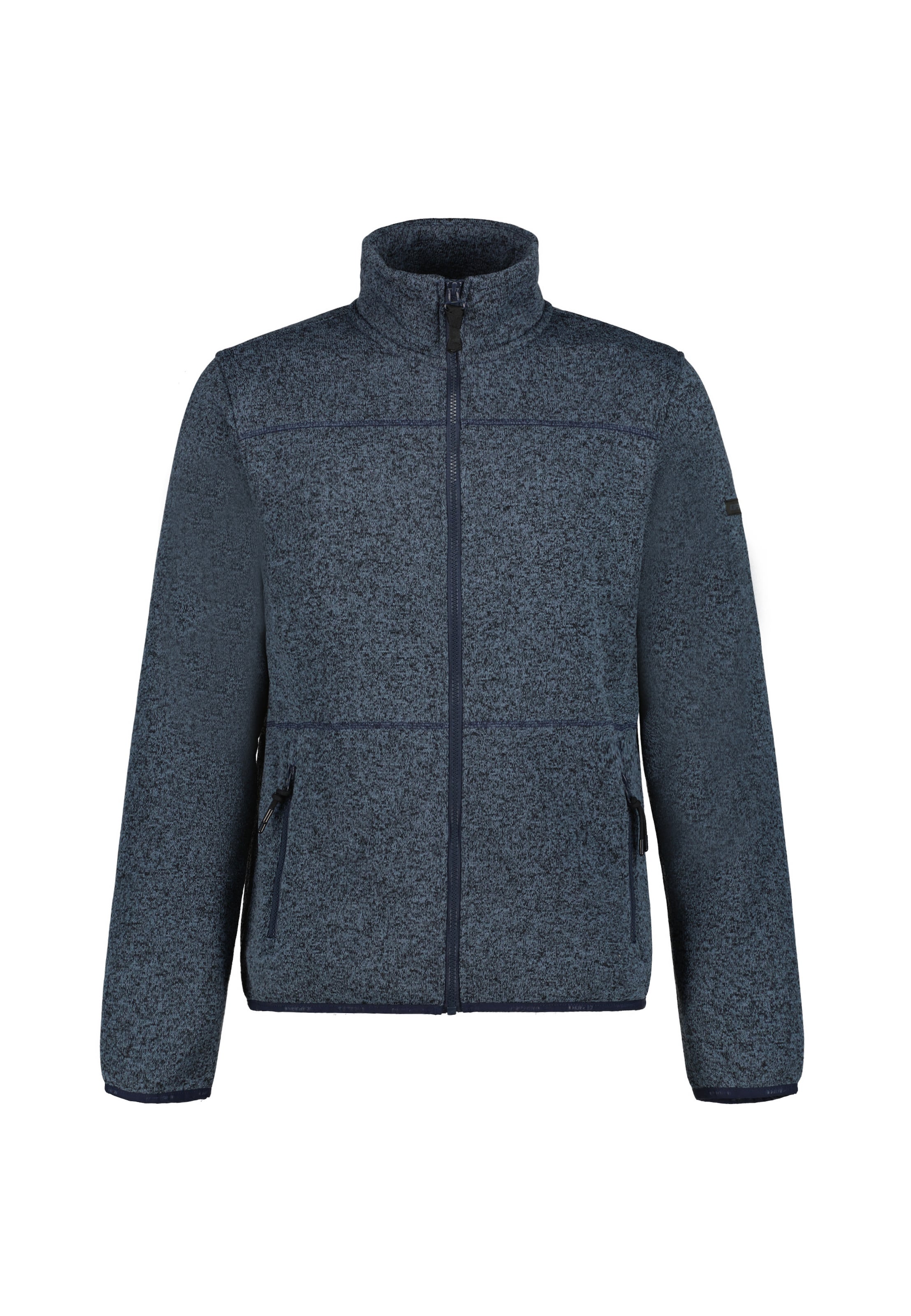 ICEPEAK Athletic Fleece Jacket in Blue: front