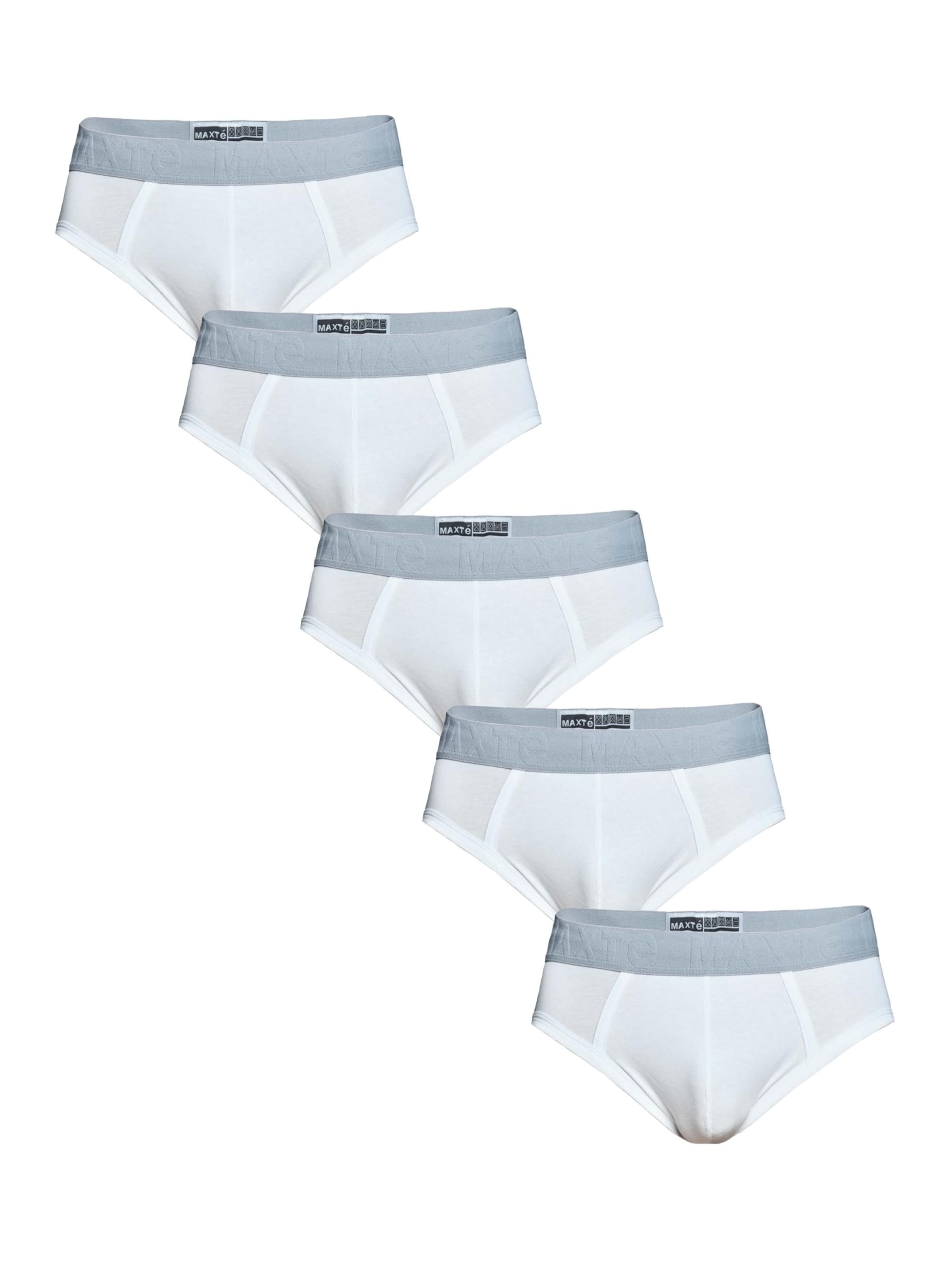 Maxte Panty 'COTTON MAX Slips Men 5er Pack' in White: front
