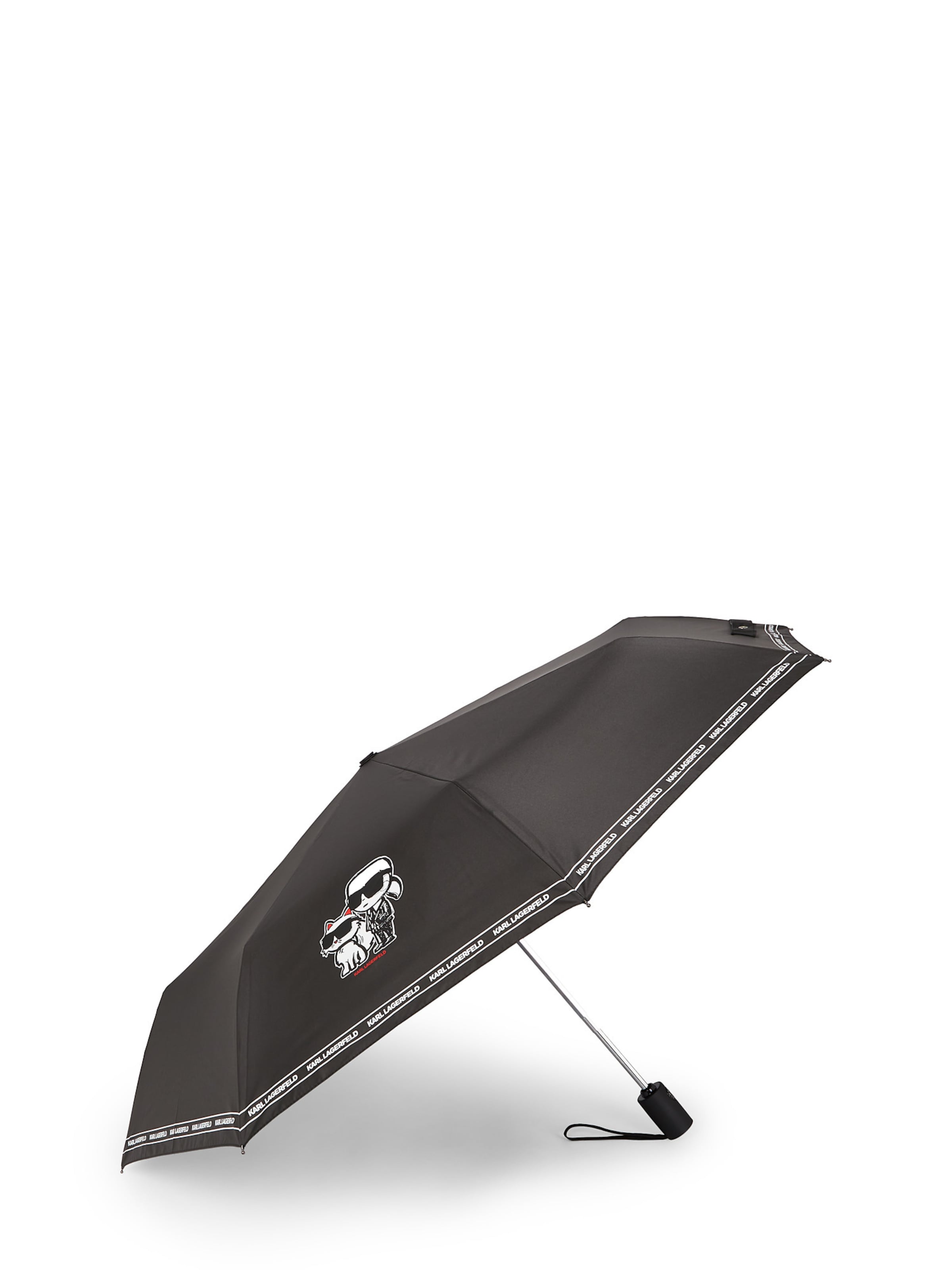 Karl Lagerfeld Umbrella in Black: front