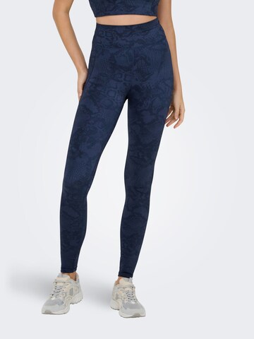 ONLY PLAY Skinny Sporthose 'ONPJam-2-Fire' in Blau: Vorderseite