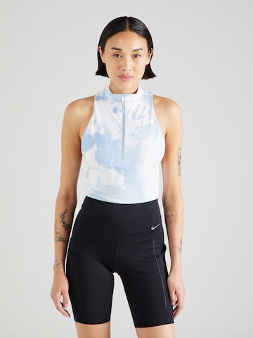 Nike Sportswear Bodi majica | modra barva: sprednja stran