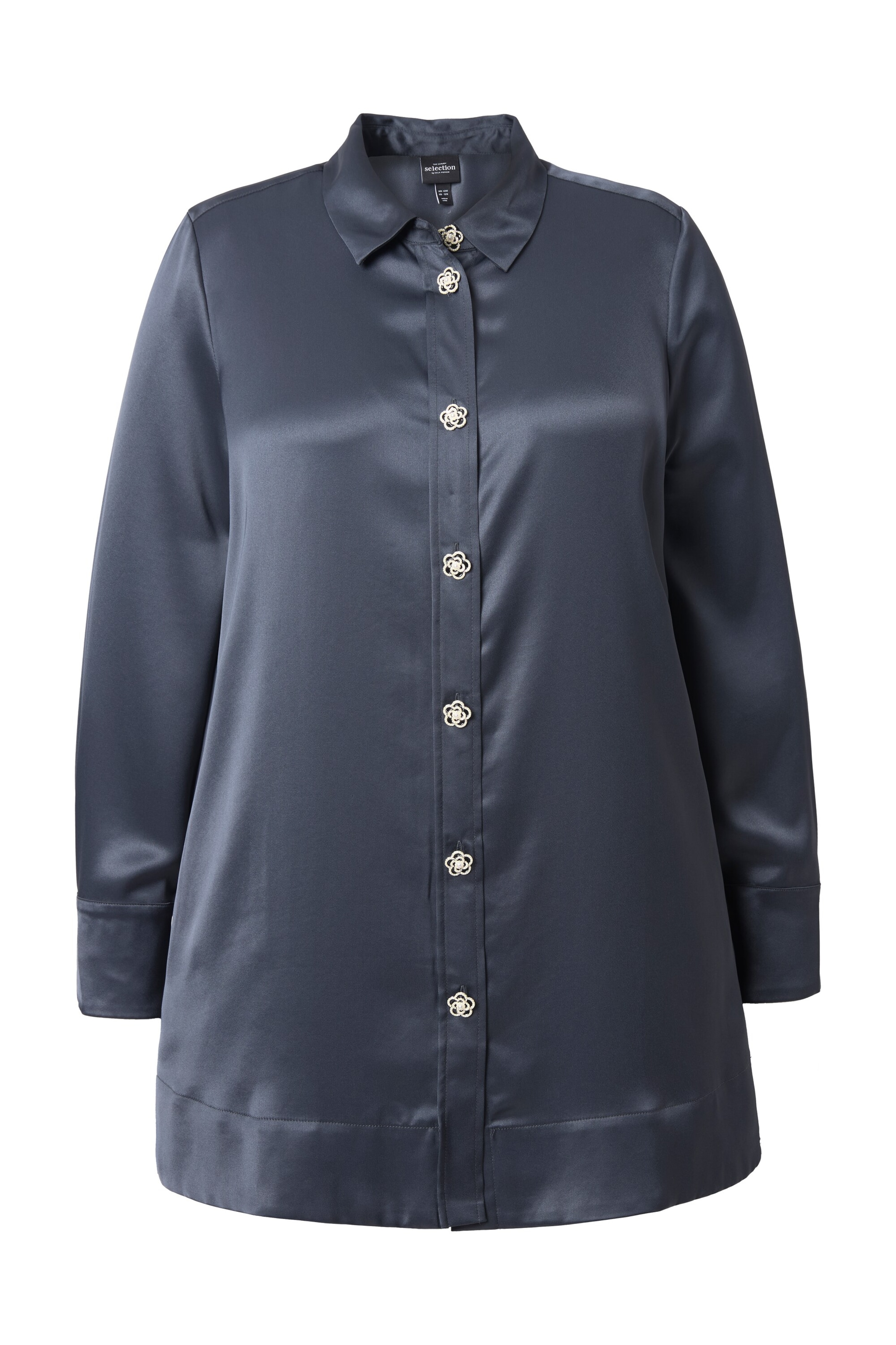 Ulla Popken Blouse in Grijs: voorkant