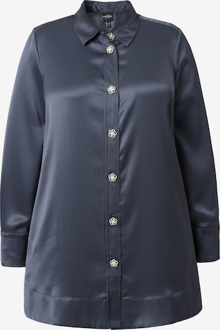 Ulla Popken Blouse in Grey: front