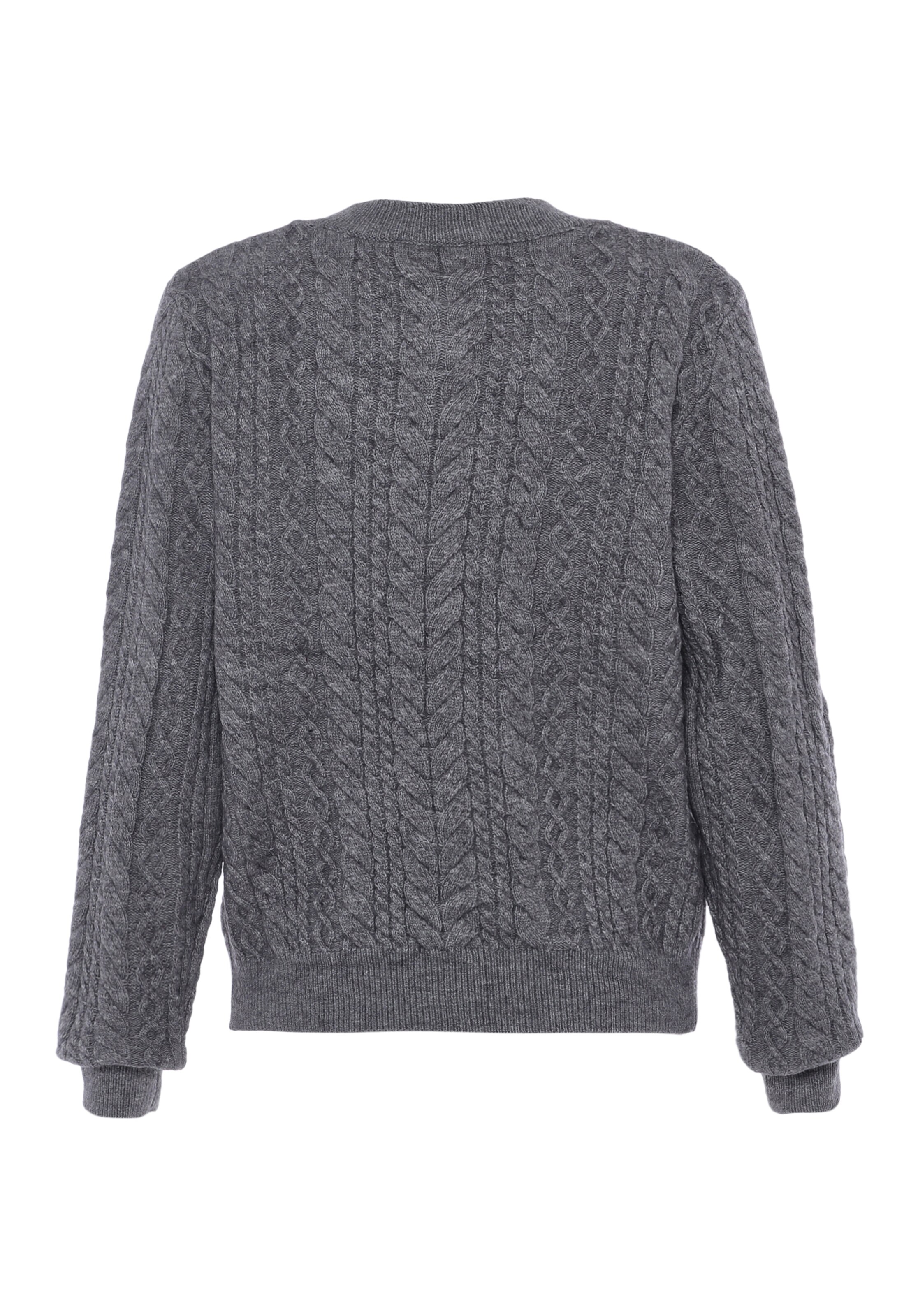 BLONDA Вязаная кофта в Серый