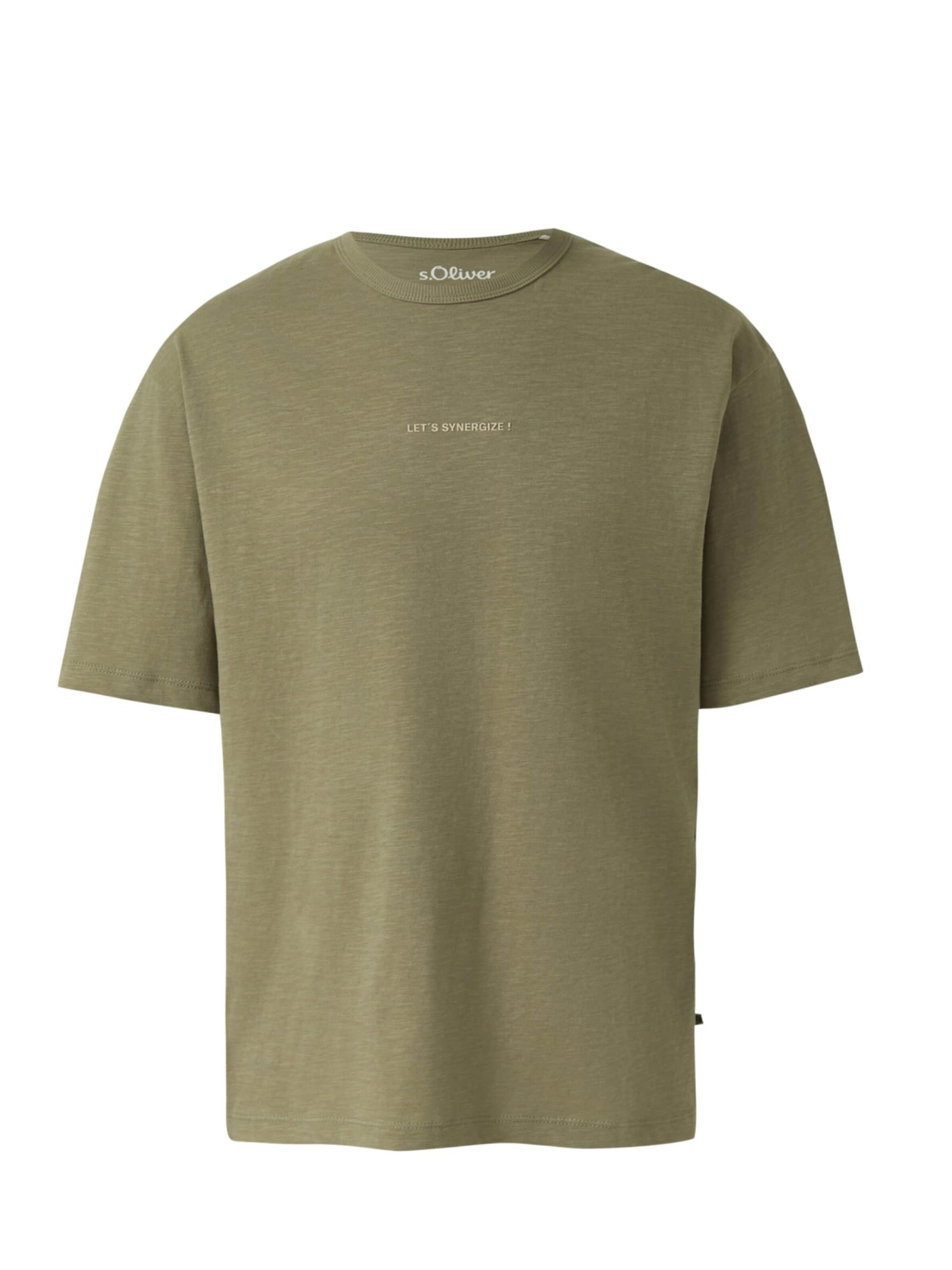 s.Oliver Shirt 's.Oliver - Heren t-shirt' in Groen: voorkant