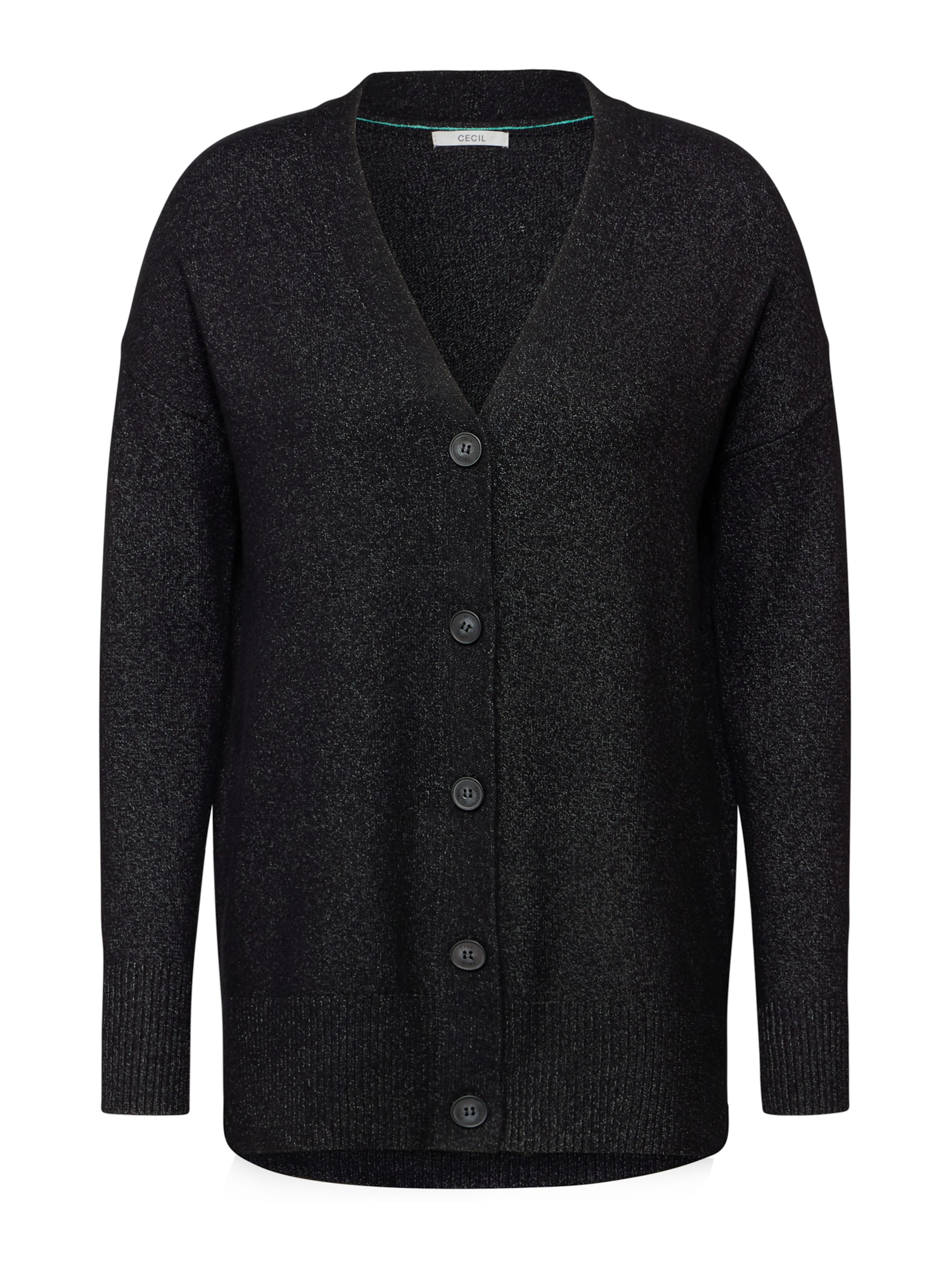 CECIL Kardigan – černá: přední strana