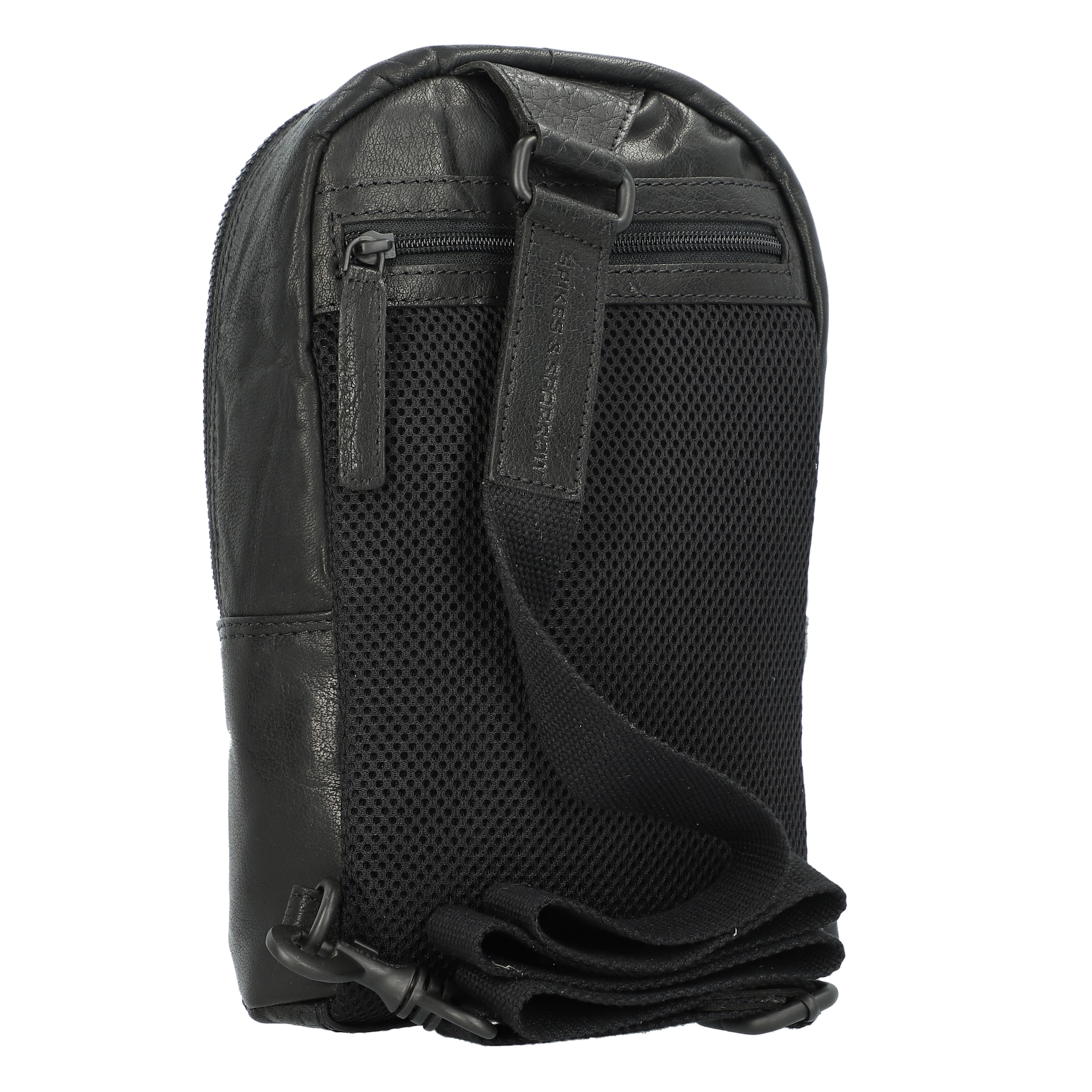 Spikes & Sparrow Umhängetasche 'Bronco' in Schwarz