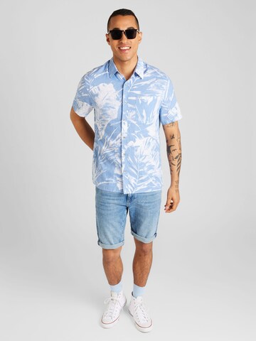 GUESS Regular fit Button Up Shirt in Blue