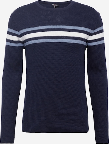 Key Largo Pullover  'BOOKING' in Blau: predná strana