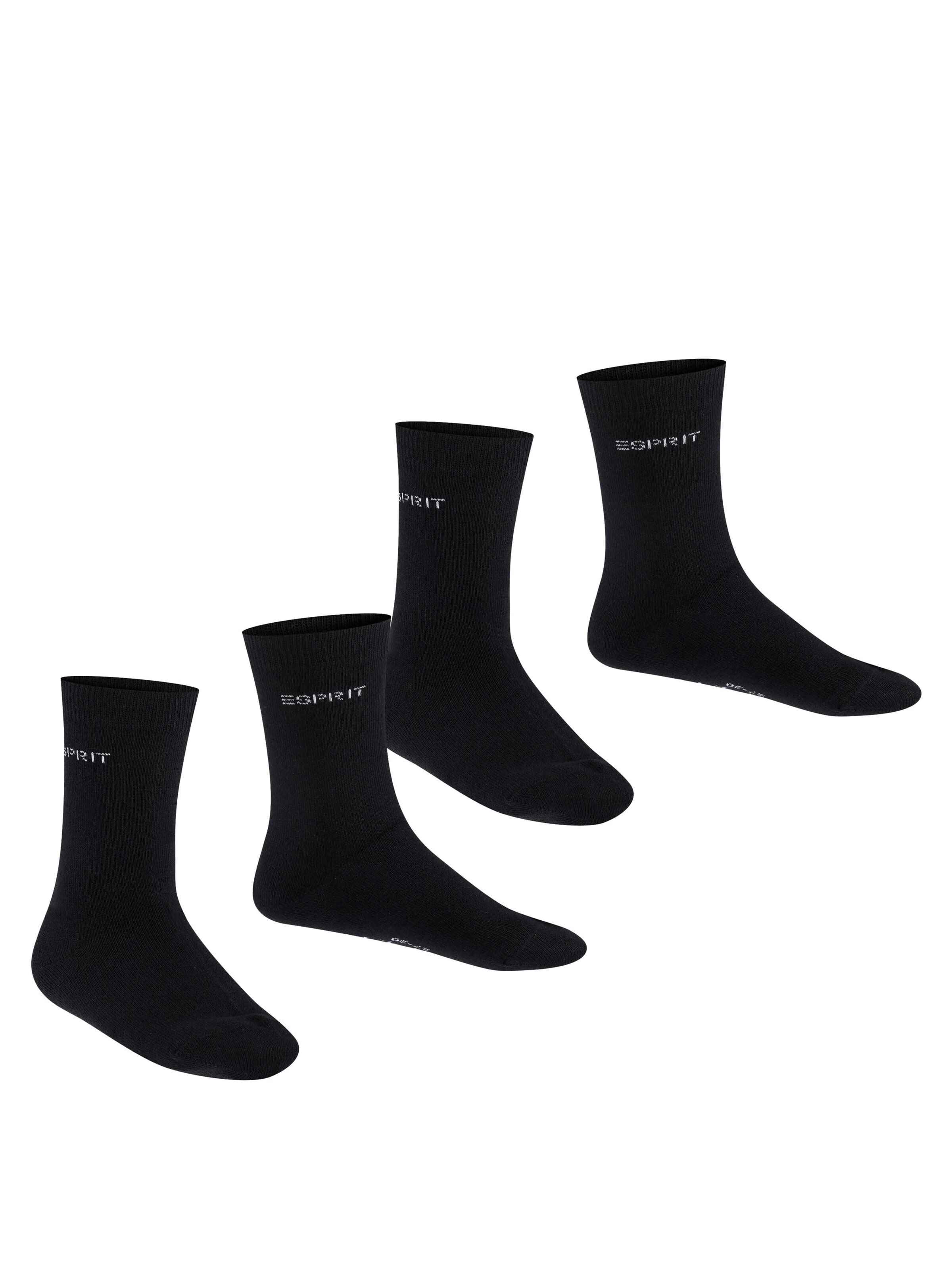 ESPRIT Socks 'Foot Logo 2-Pack' in Black