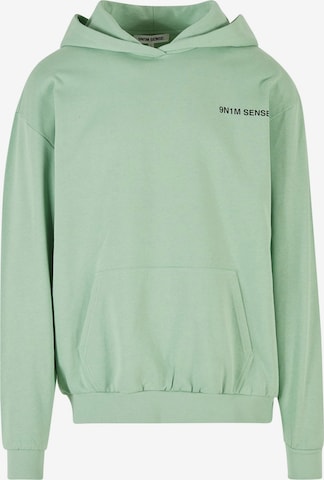 Sweat-shirt 9N1M SENSE en vert : devant