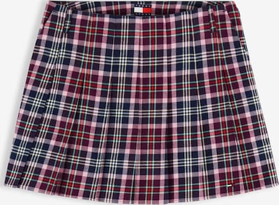 Fustă pe 34 Tommy Jeans pe bleumarin / rubiniu / roșu intens / alb, Vizualizare produs
