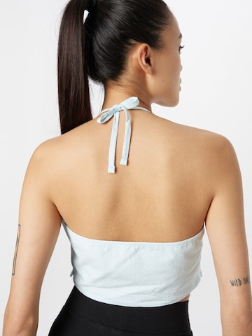 ADIDAS ORIGINALS Топ 'Adicolor Classics Poplin Halter-Neck' в синьо