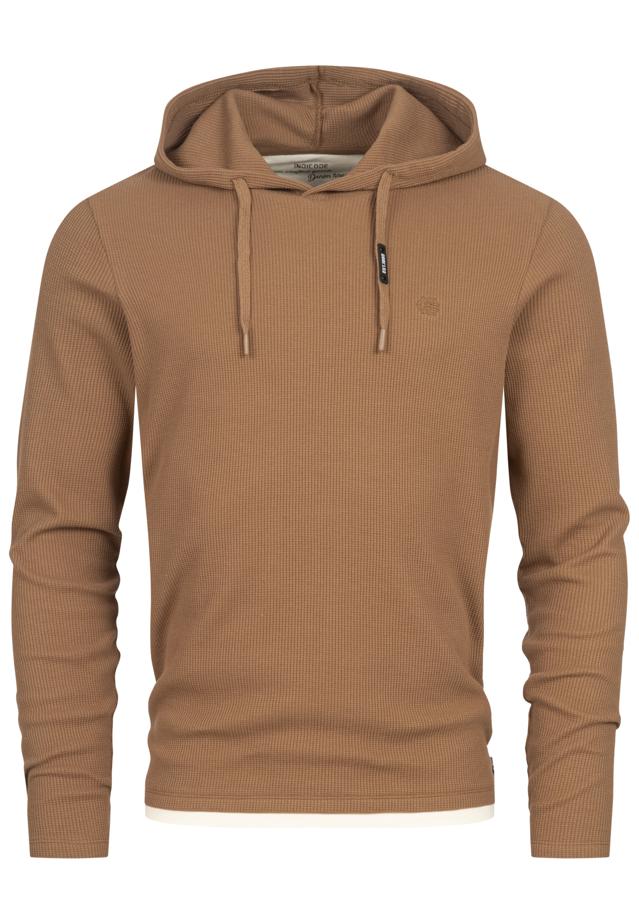 INDICODE JEANS Sweatshirt 'Marto' in Bruin: voorkant