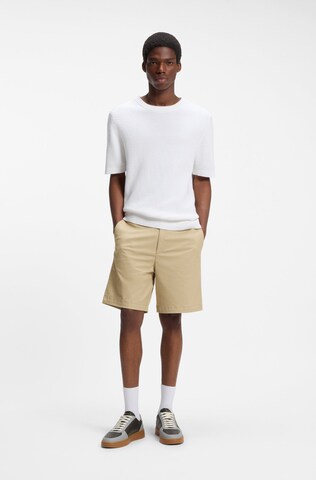 HUGO Slimfit Chinohose in Beige