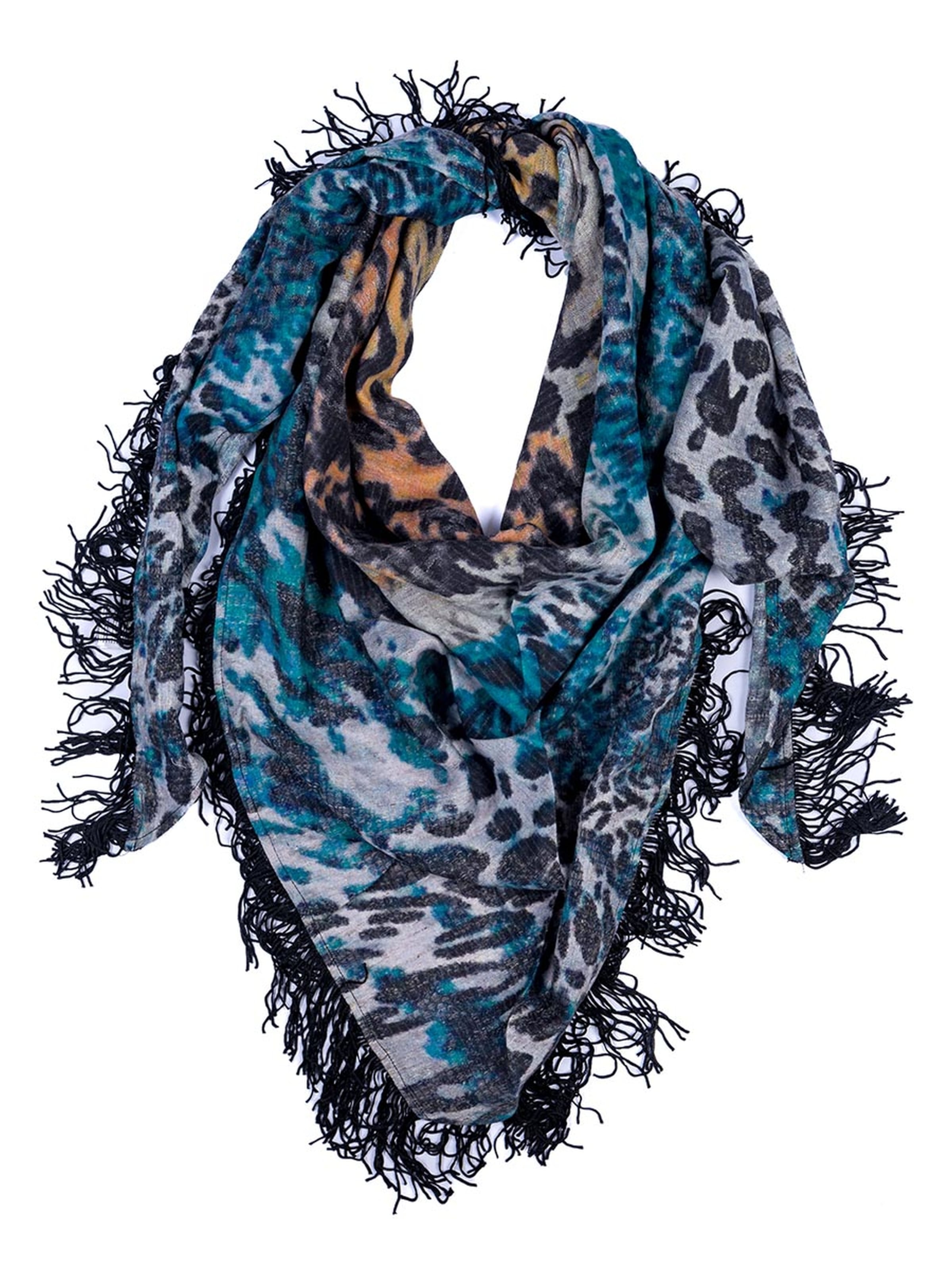 Passigatti Schal 'Damen-Schal Passigatti'‌‌‌ in Blau: Vorderseite