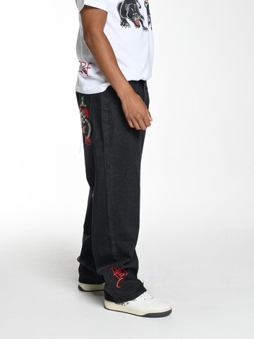 Loosefit Jeans di Ed Hardy in nero