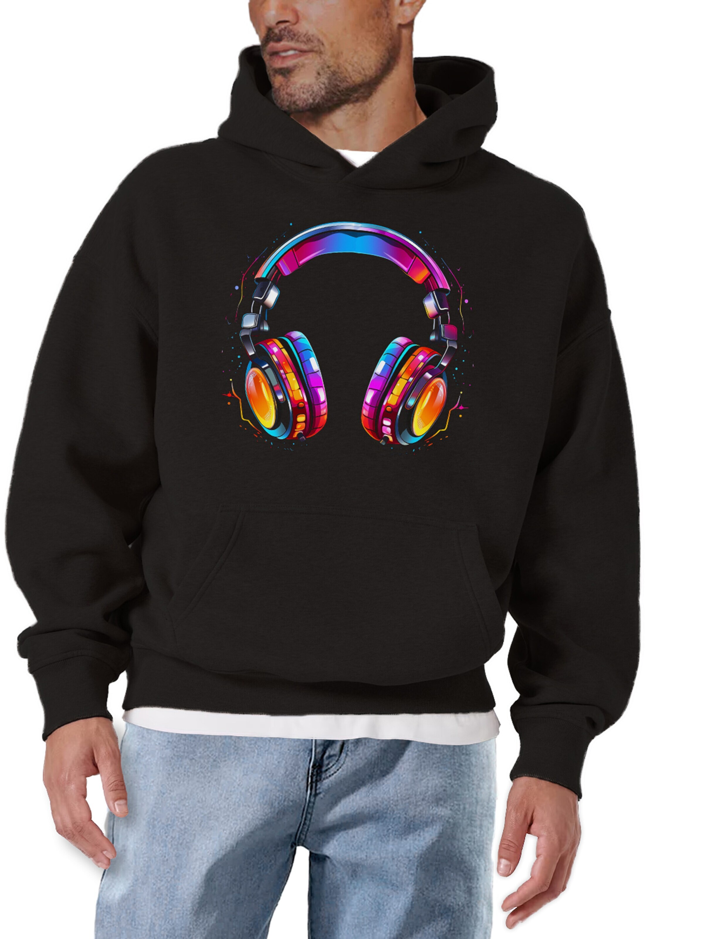 MAKAYA Sweatshirt in Black: front