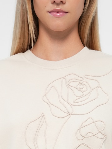 ONLY Sweatshirt 'ONLELISANNA' in Beige