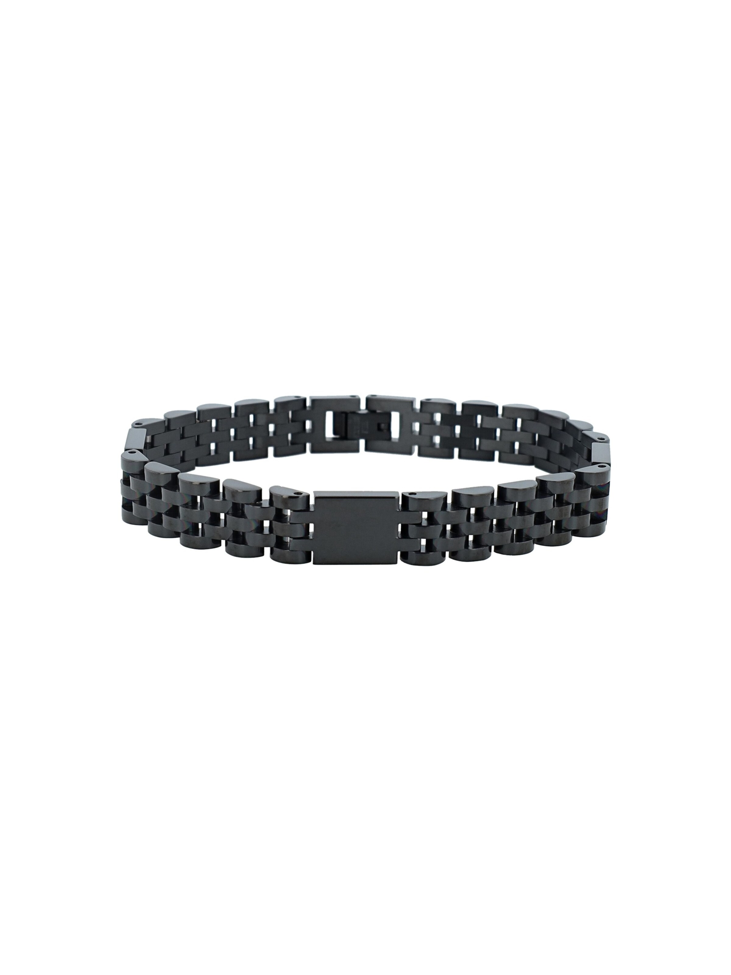 Akzent Armband 'Jareth, langlebig'‌‌‌‌ in Schwarz: Vorderseite