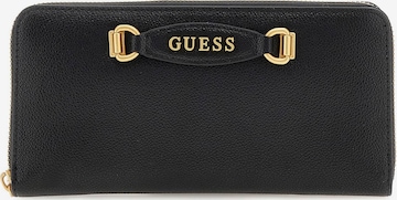 GUESS Wallet 'Emera' in Black: front