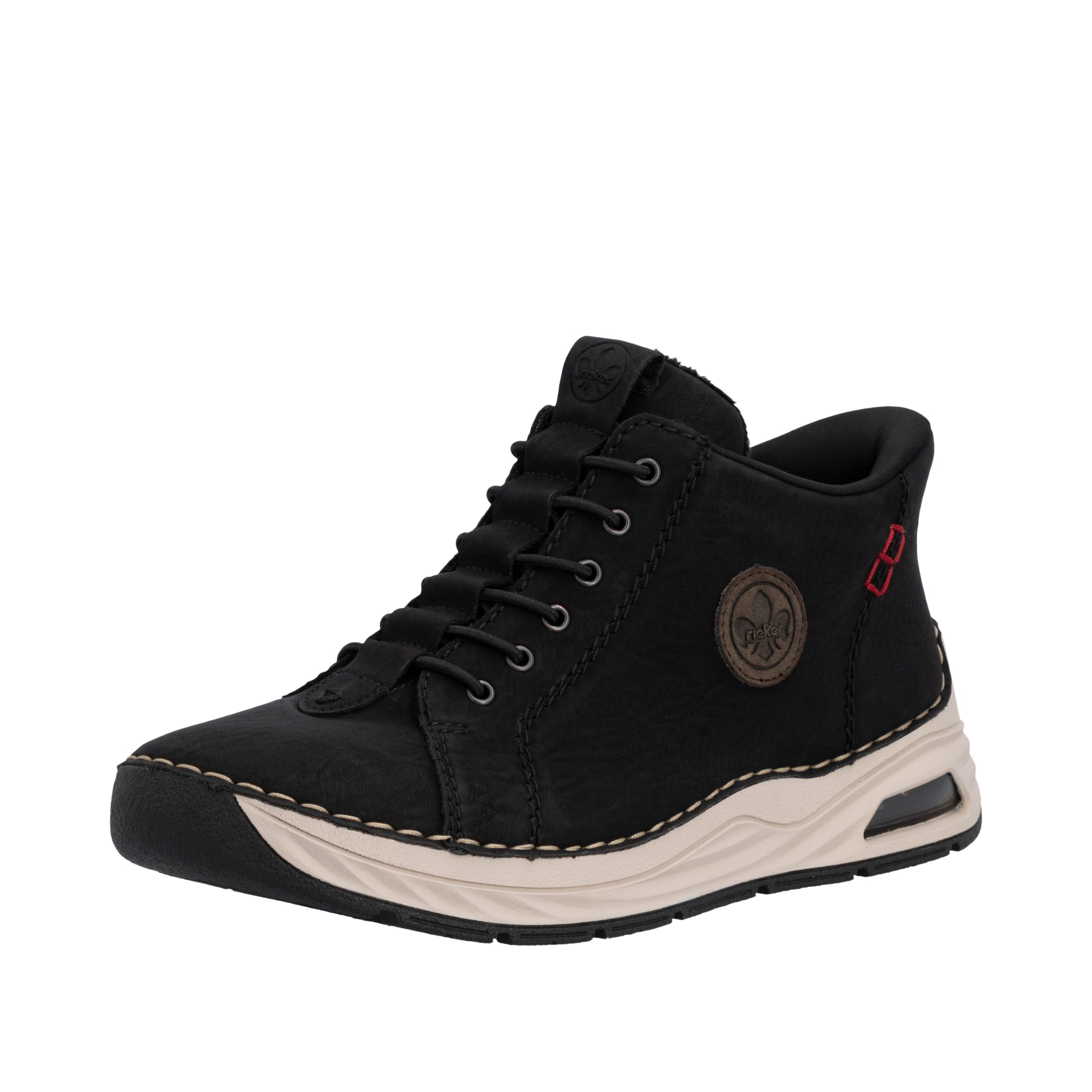 Rieker Slip-Ons in Black: front