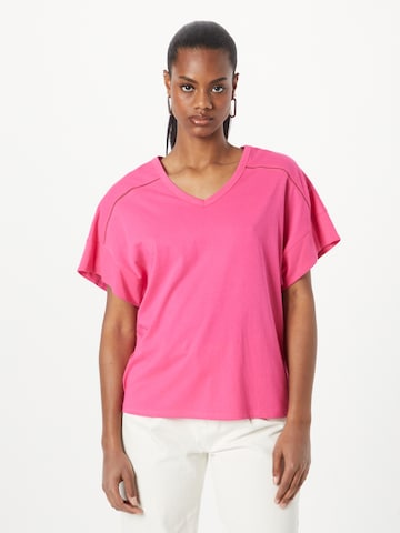 T-shirt UNITED COLORS OF BENETTON en rose : devant