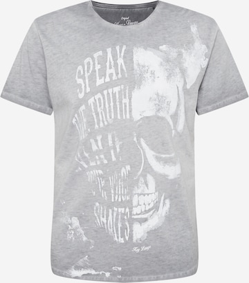 Key Largo Shirt 'SPEAKER' in Grey: front