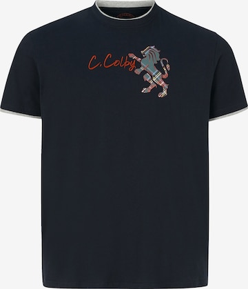 T-Shirt ' Earl Cian ' Charles Colby en bleu : devant