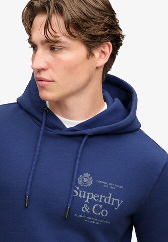 Bluză de molton '1954' de la Superdry & Co pe albastru