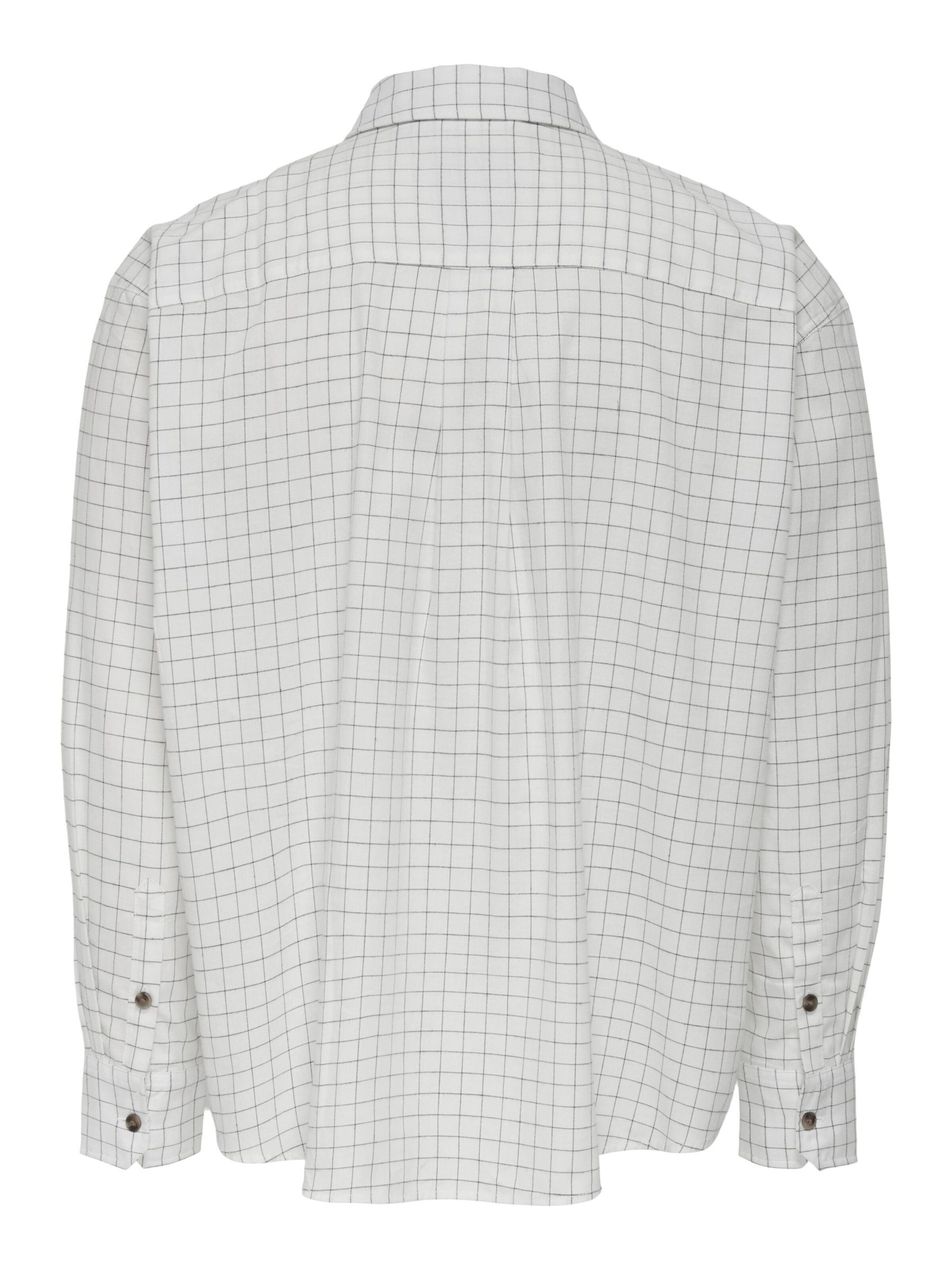 Only & Sons Comfort fit Button Up Shirt in White