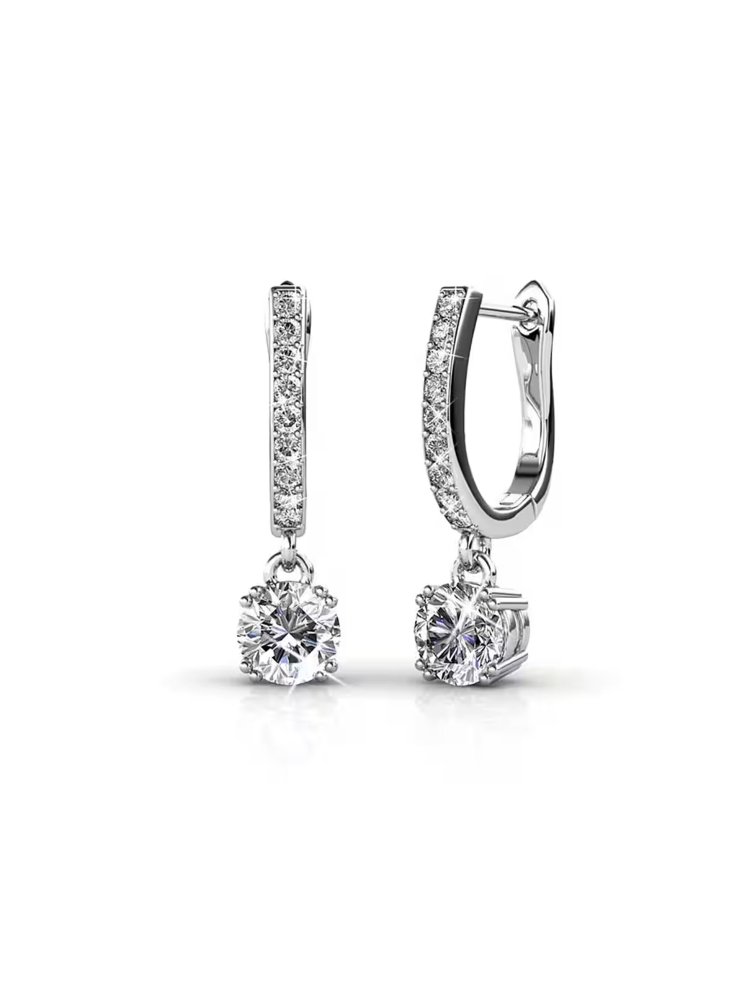 ROUGEMONT Jewellery Ohrringe 'Funkelnde'‌‌‌‌ in Silber: Vorderseite