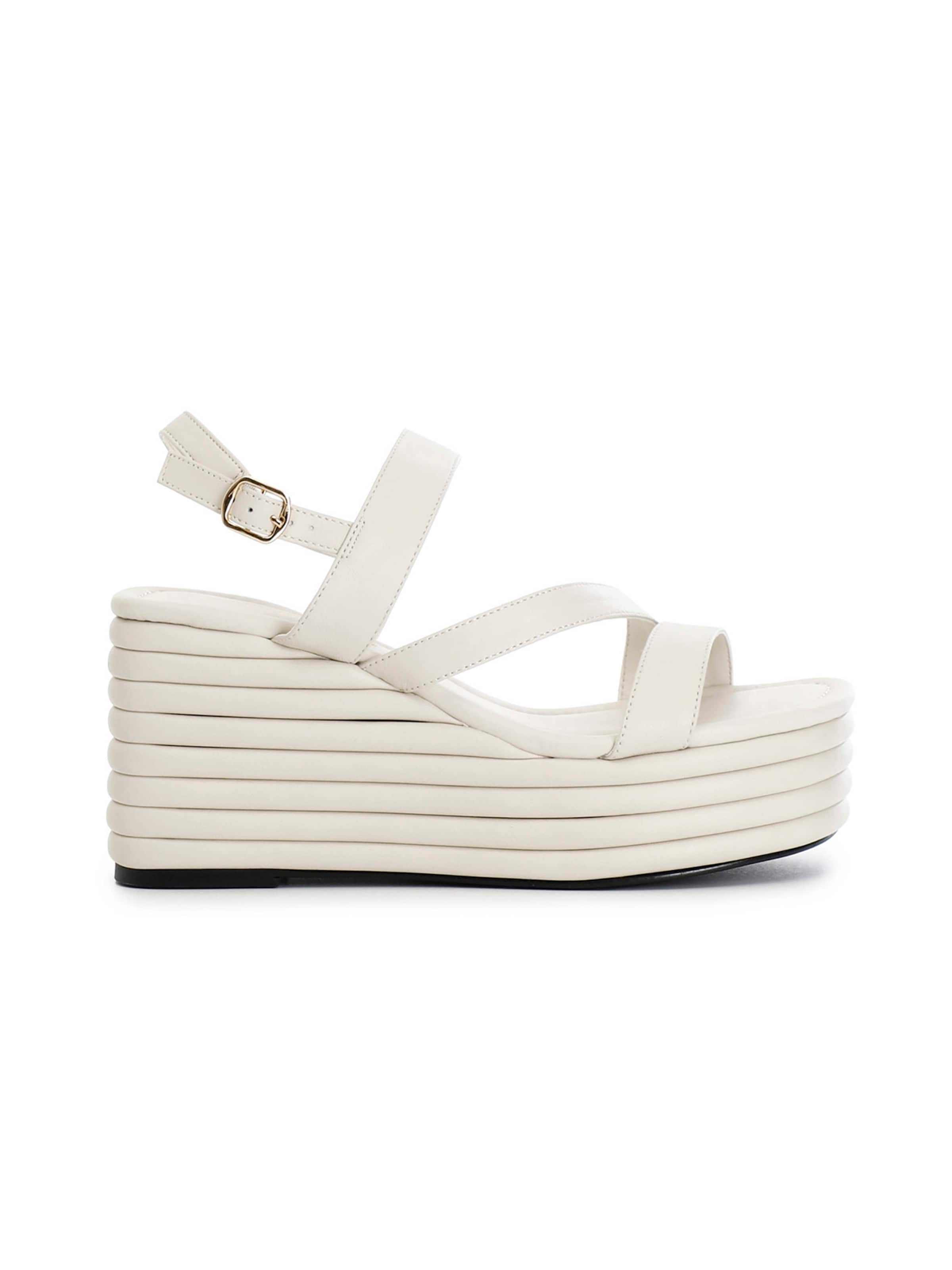 Sandalo con cinturino CAFè NOIR di colore bianco, Visualizzazione prodotti