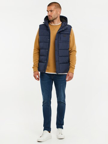 Gilet 'Ritcher' di Threadbare in blu