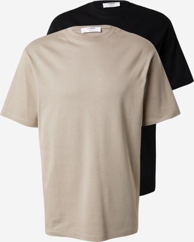 ABOUT YOU x Kevin Trapp Shirt 'Alessio' in Taupe / Black, Item view